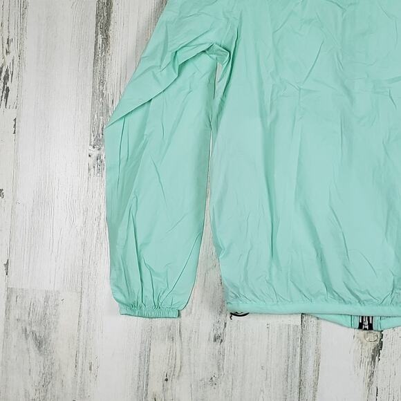 NWOT Peekaboo Beans Mint Green Full Zip Windbreaker Jacket Unisex Size XS - Picture 10 of 12